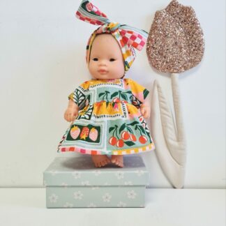 Tenue poupée 21cm - Robe ANANAS
