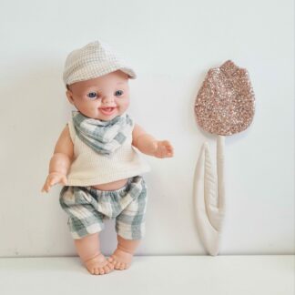 Tenue poupée garçon 34cm- OLIVE