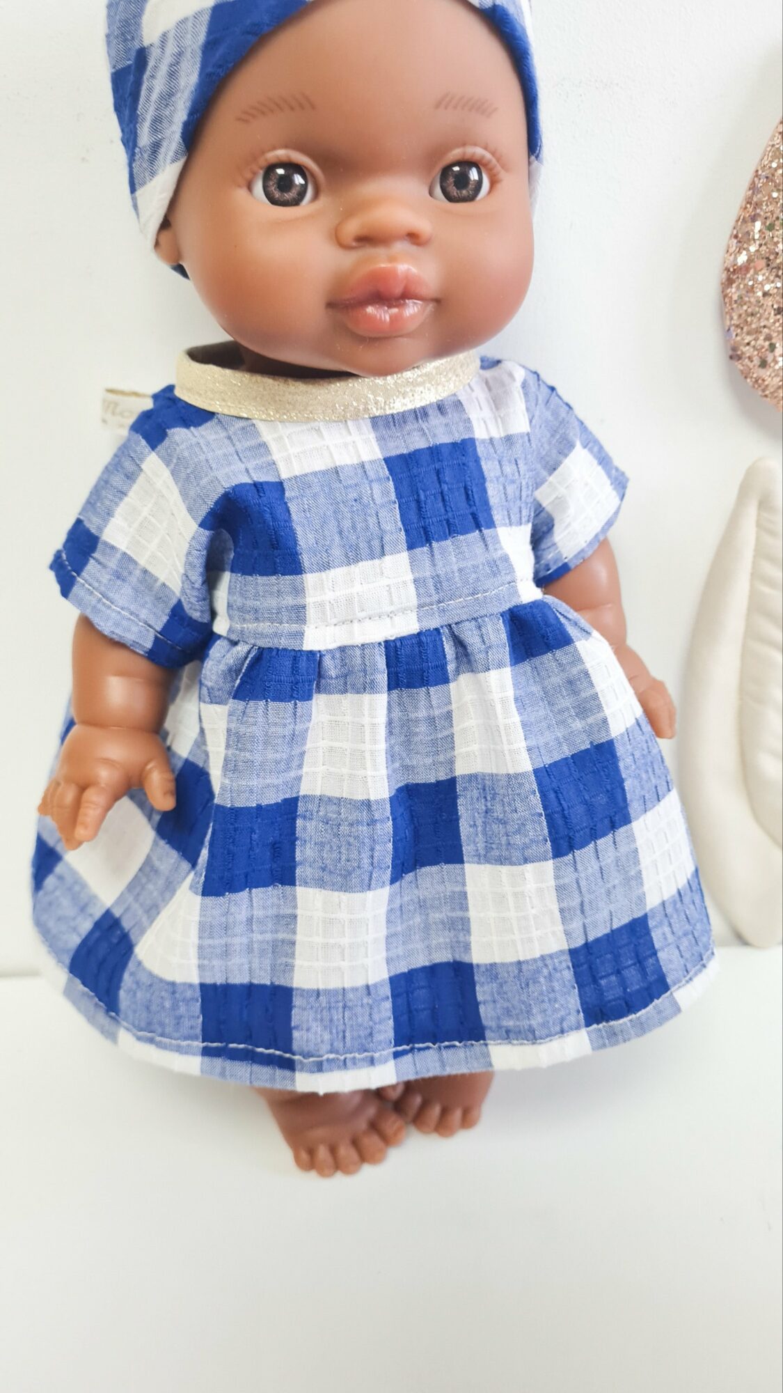 Tenue Poupée Robe - VICHY BLEUE – Image 4