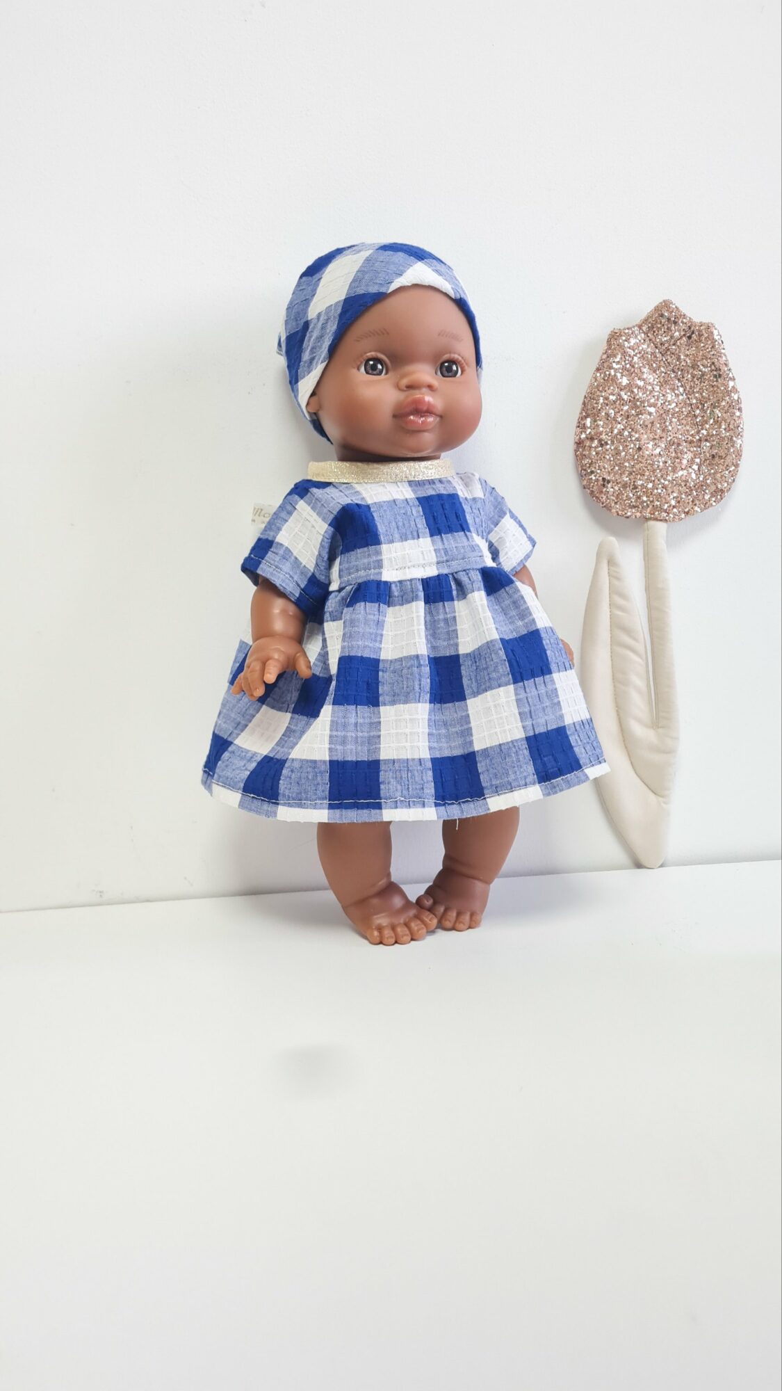 Tenue Poupée Robe - VICHY BLEUE – Image 2