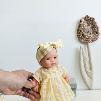 Tenue poupée 21cm - Robe YELLOW