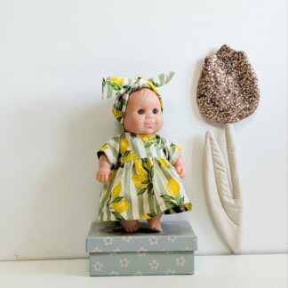 Tenue poupée 21cm - Robe CITRON VERT