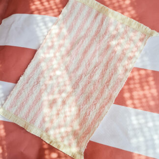 Serviette Plage Rayée ROSE