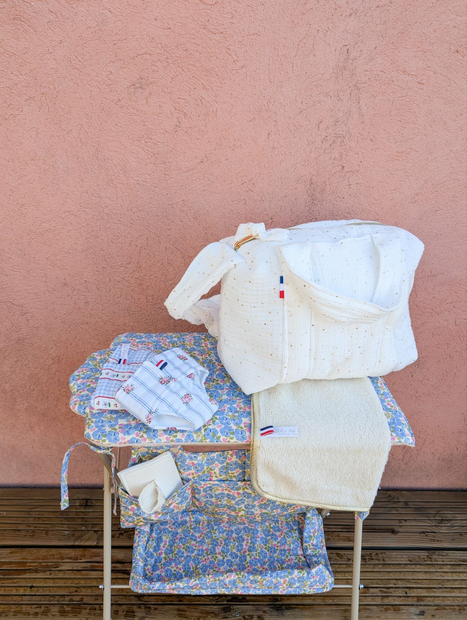Sac à Langer pour poupée - Double Gaze Blanche – Image 6