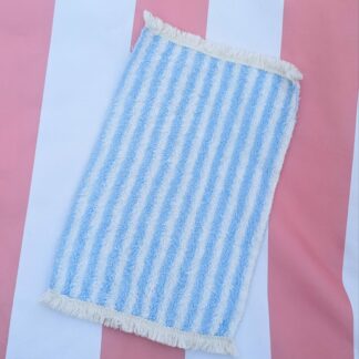 Serviette Plage Rayée - BLEUE