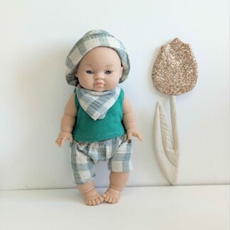 Tenue poupée garçon 34cm- VERT