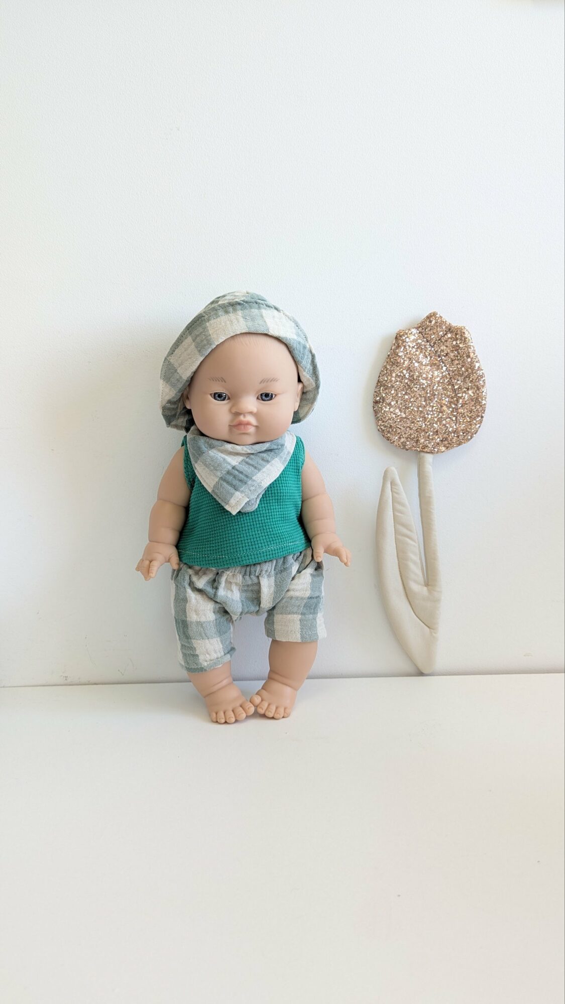 Tenue poupée garçon 34cm- VERT