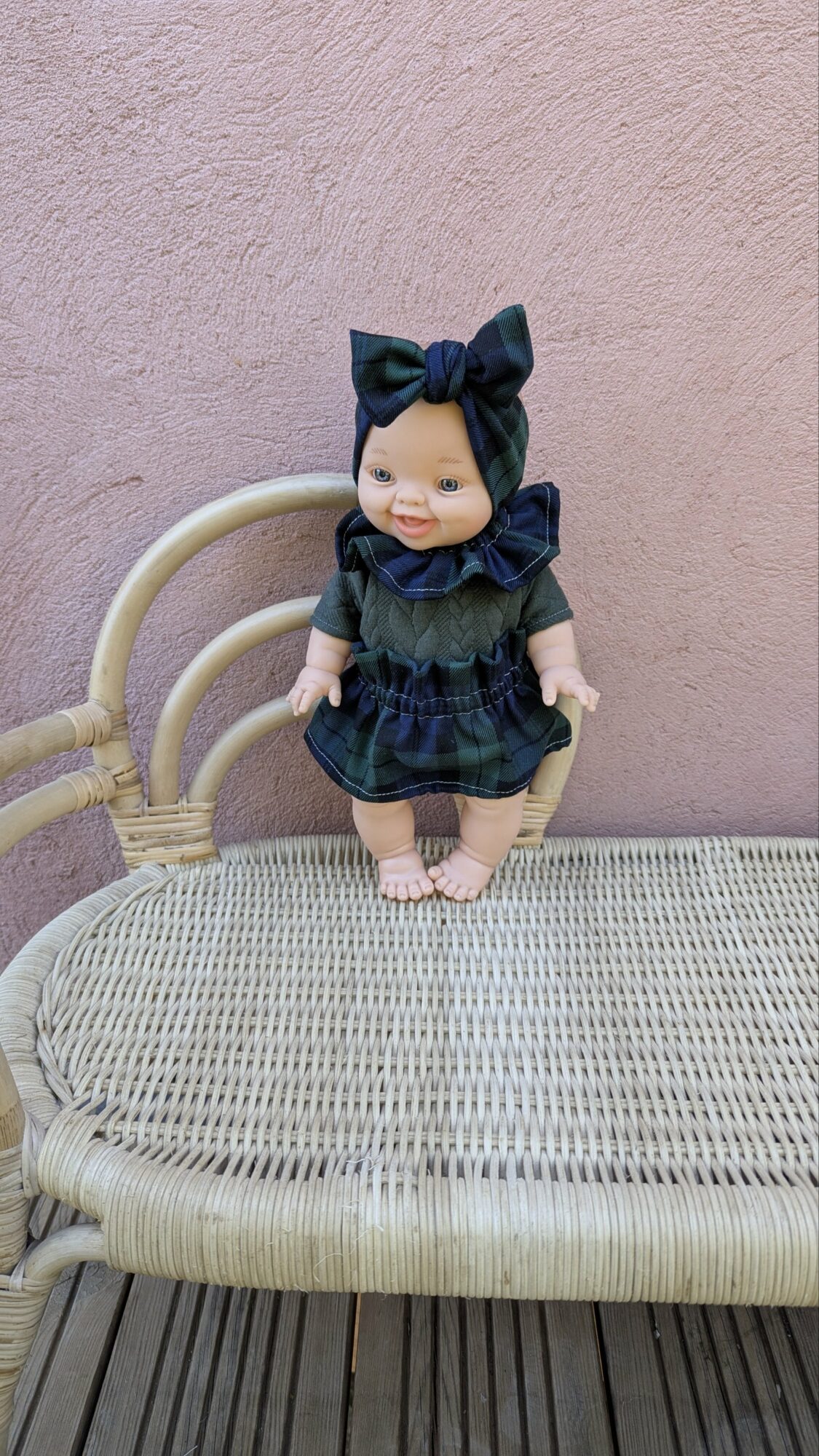Tenue poupée 34cm - Jupe TARTAN – Image 4