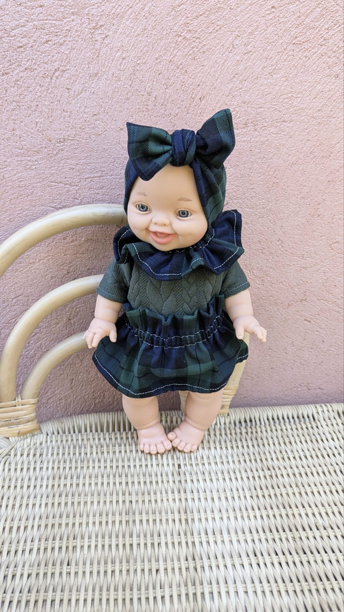 Tenue poupée 34cm - Jupe TARTAN – Image 3