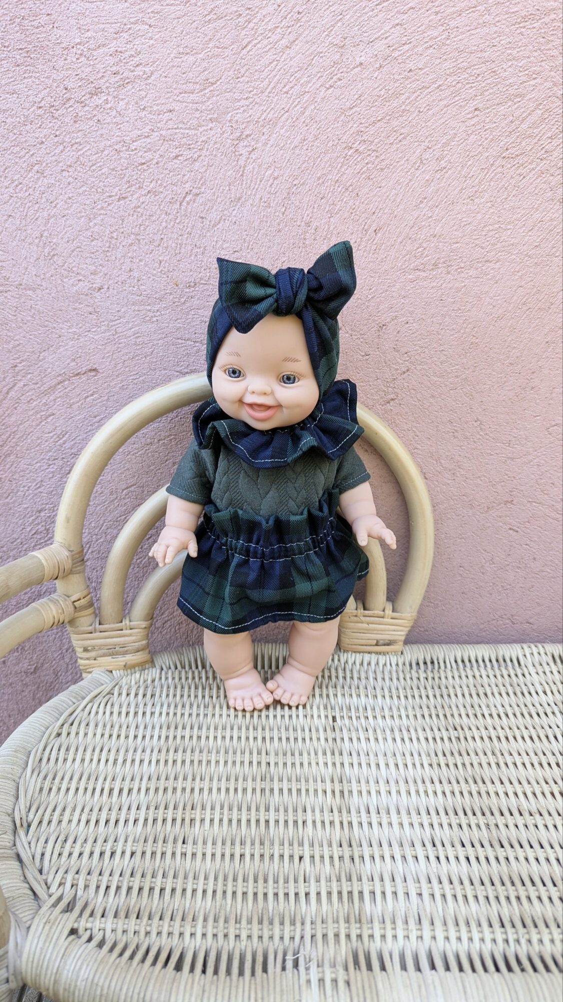 Tenue poupée 34cm - Jupe TARTAN – Image 2