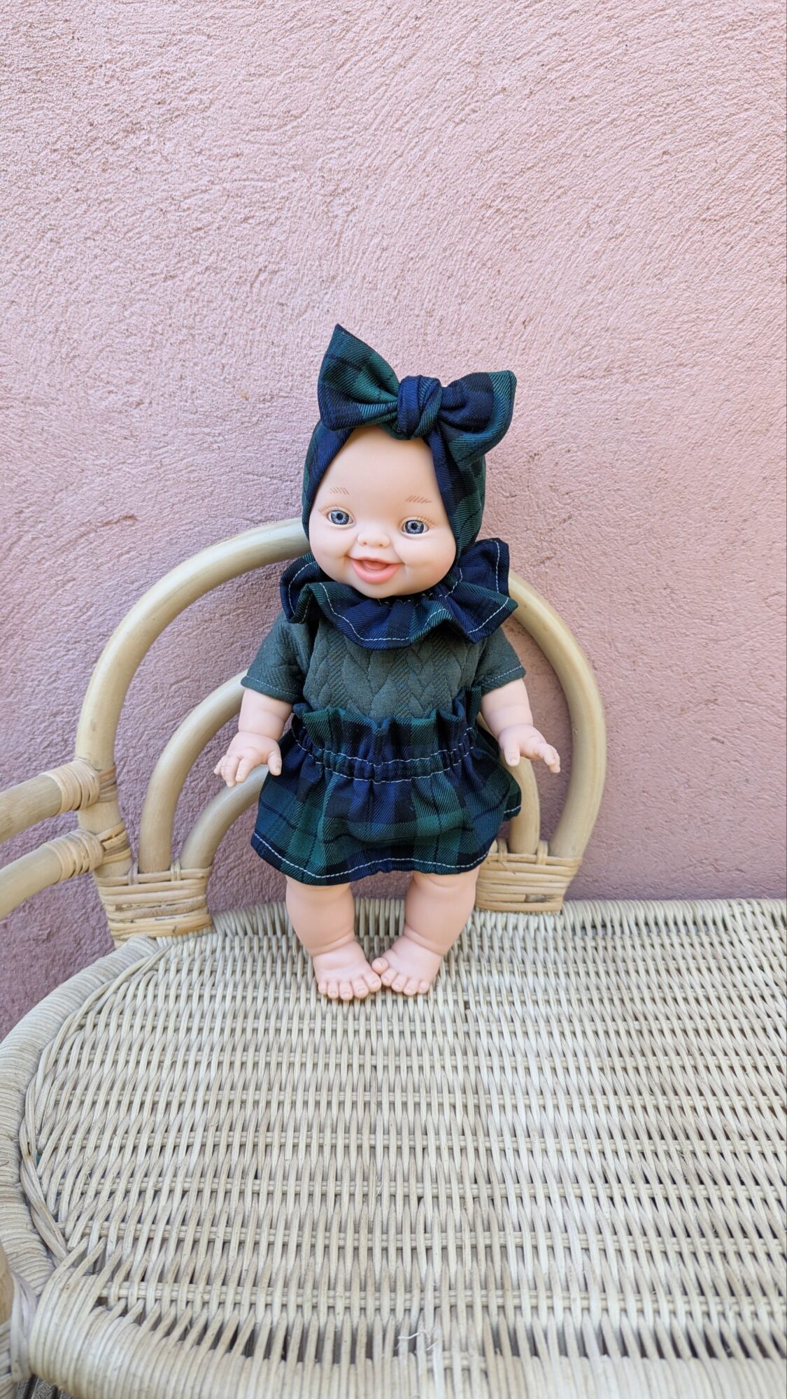 Tenue poupée 34cm - Jupe TARTAN