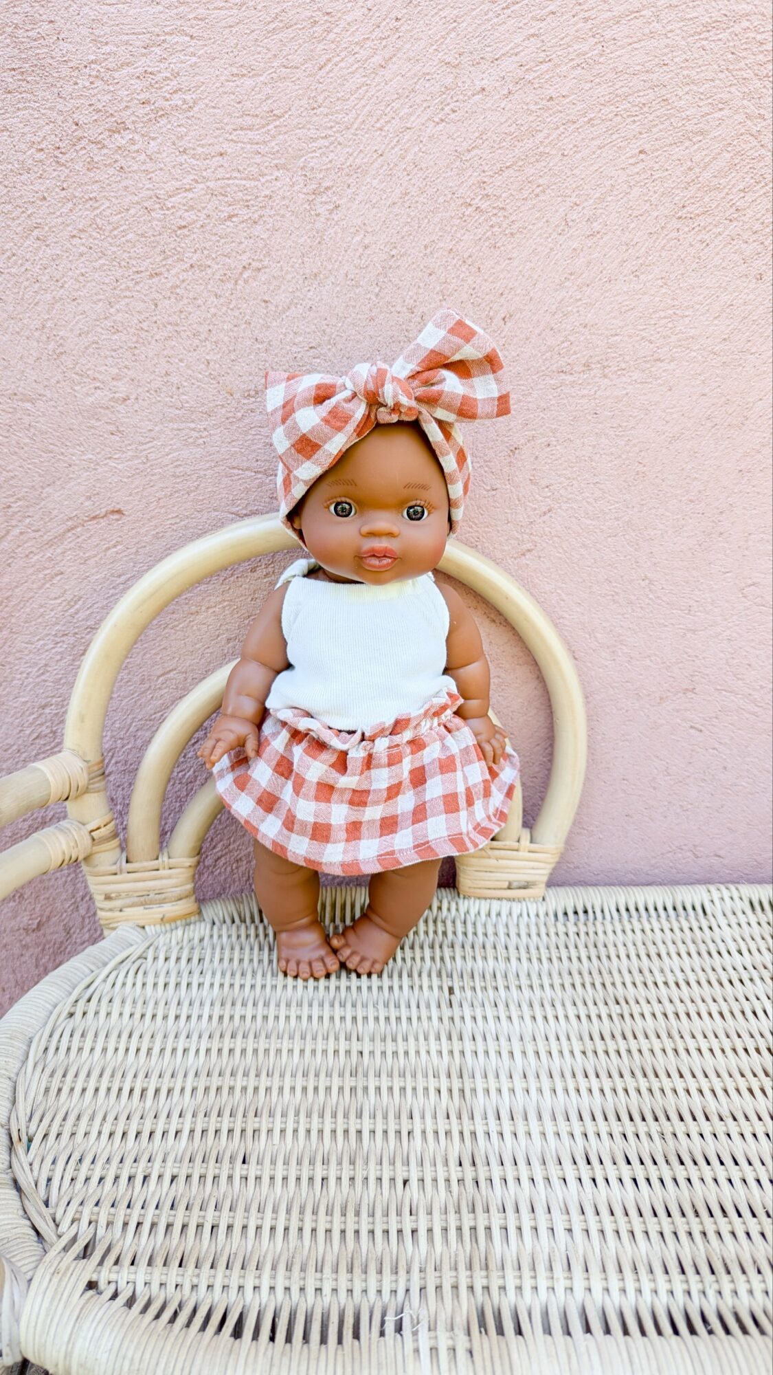 Tenue poupée 34cm - JUPE ROUILLE