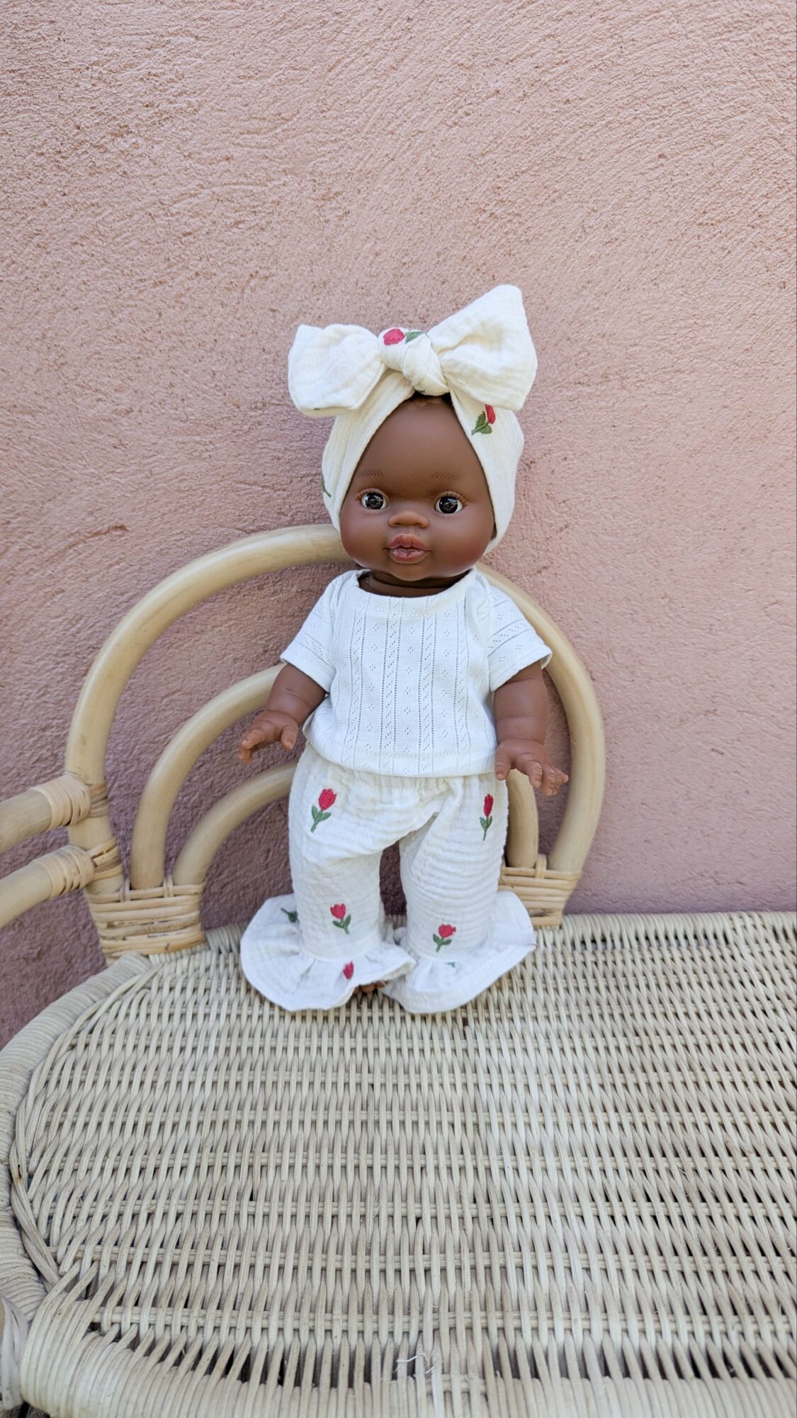 Tenue poupée 34cm - TULIPES pantalon