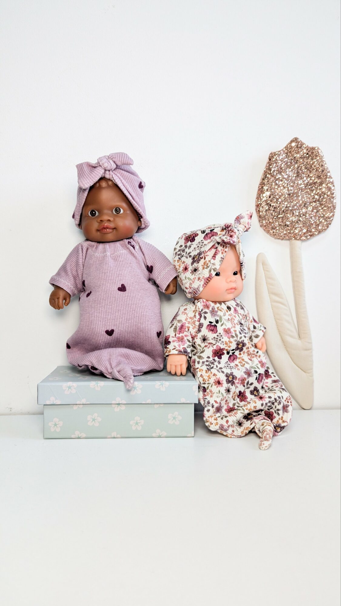 Tenue 21cm - Gigoteuse nouée - au choix MAUVE